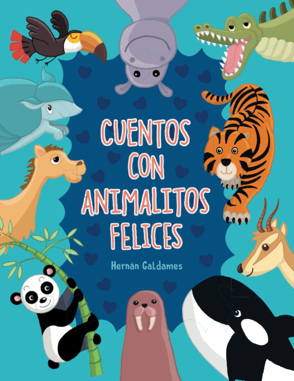 Libro: CUENTOS CON ANIMALITOS FELICES: 64 páginas, 32 cuentos, ilustraciones en todas las páginas, letra grande, para niños de 5 a 9 años (Cuentos de animales) (Spanish Edition)