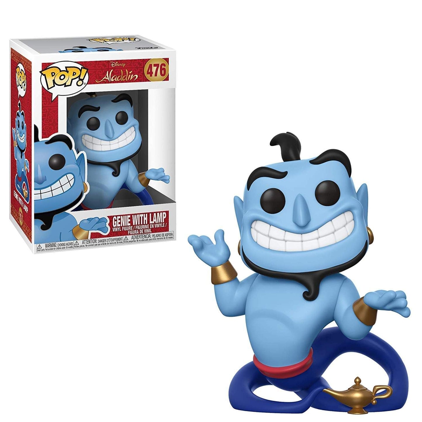Funko 35757 Pop! Disney: AladdinGenie with Lamp, Multicolor