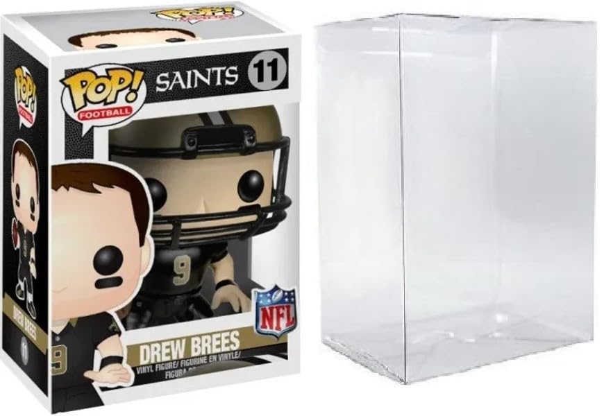 Funko Pop! NFL Drew Brees New Orleans Saints #11 Figura de Vinilo with Protective Case