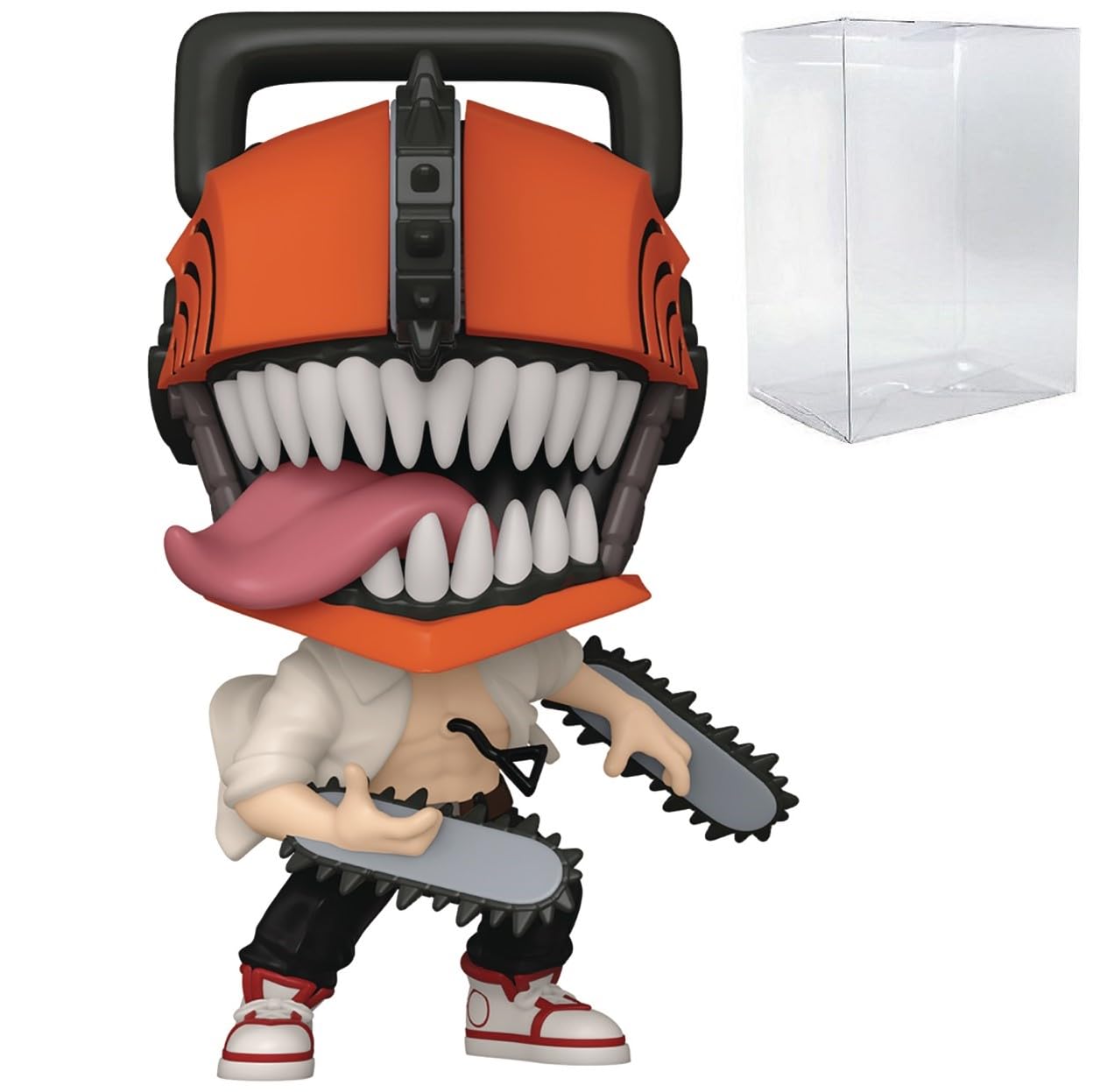 Funko Pop: POP Anime: Chainsaw Man - Chainsaw Man Funko Figura de Vinilo (Bundled with Compatible Box Protector Case), Multicolor, 3.75 Pulgadas