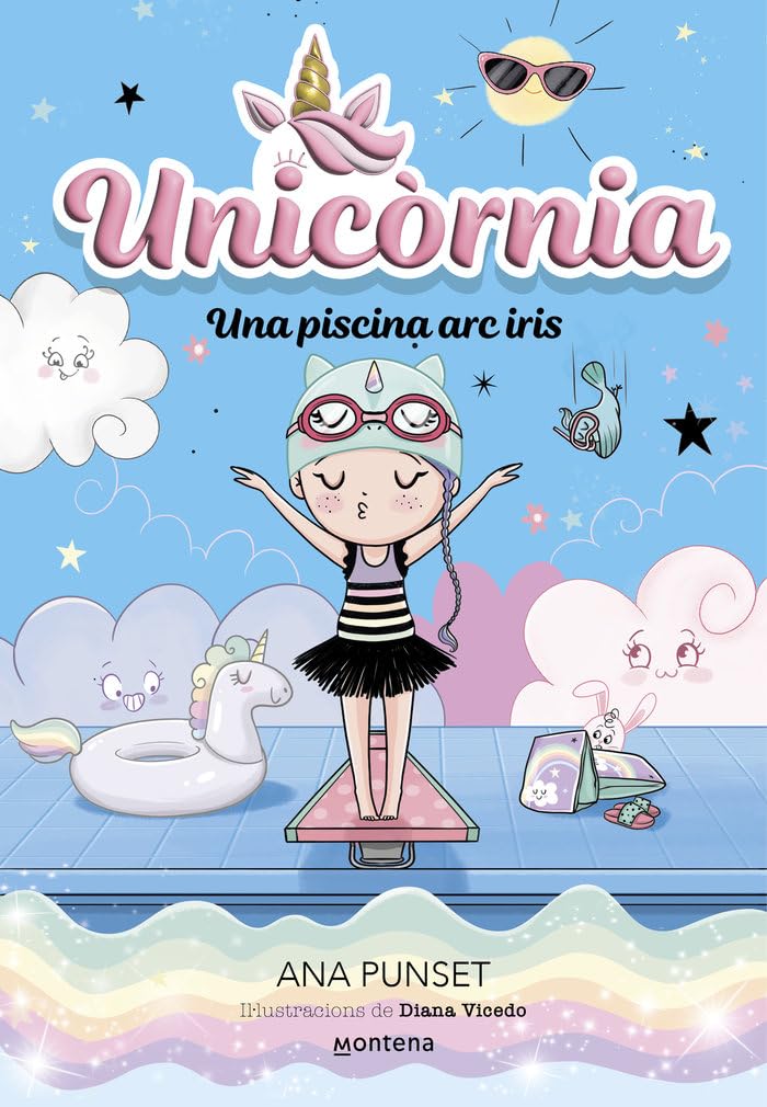 Libro: Unicòrnia 9 - Una piscina arc iris: Un llibre màgic amb purpurina a la coberta! (Univers Unicòrnia)