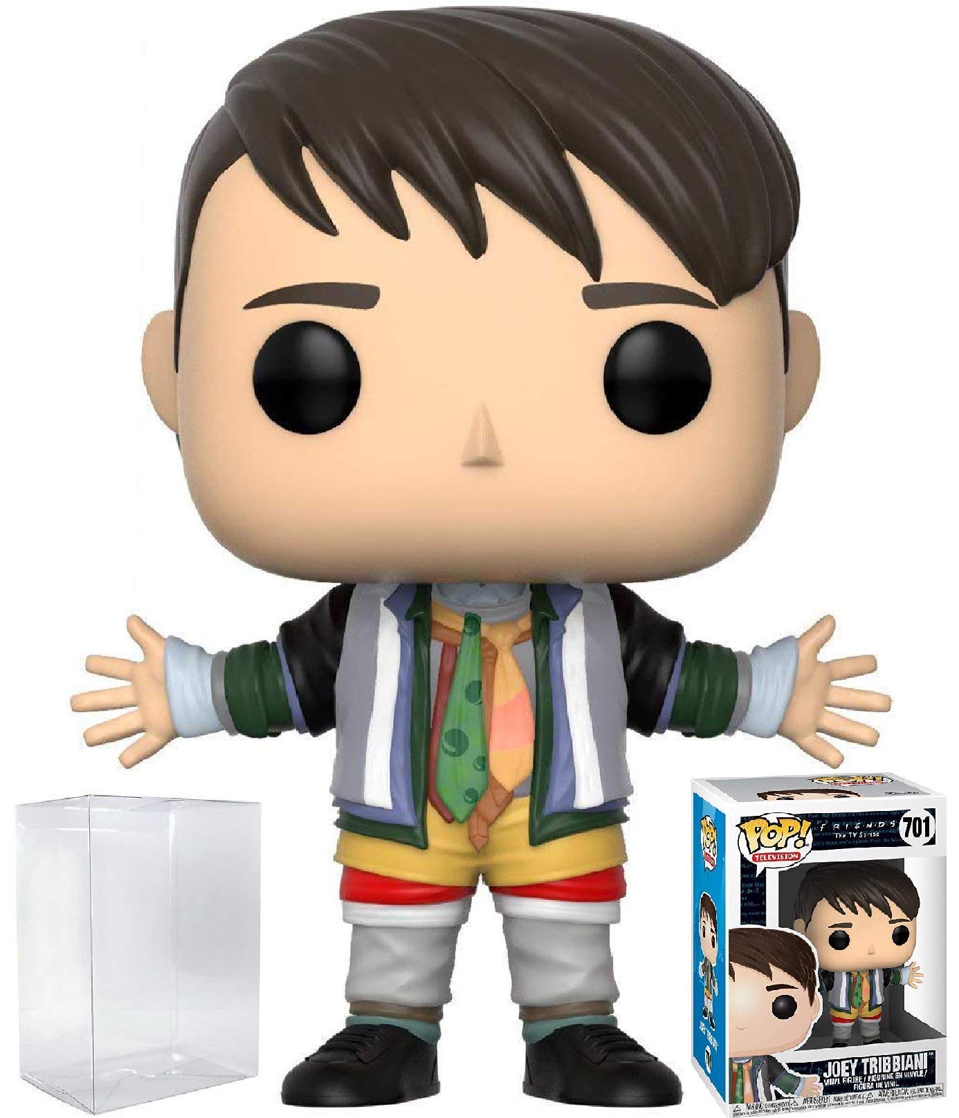Funko Pop! TV: Friends - Joey Tribbiani in Chandler's Clothes Figura de Vinilo (Bundled with Compatible Box Protector Case) Multicolored 3.75 Pulgadas
