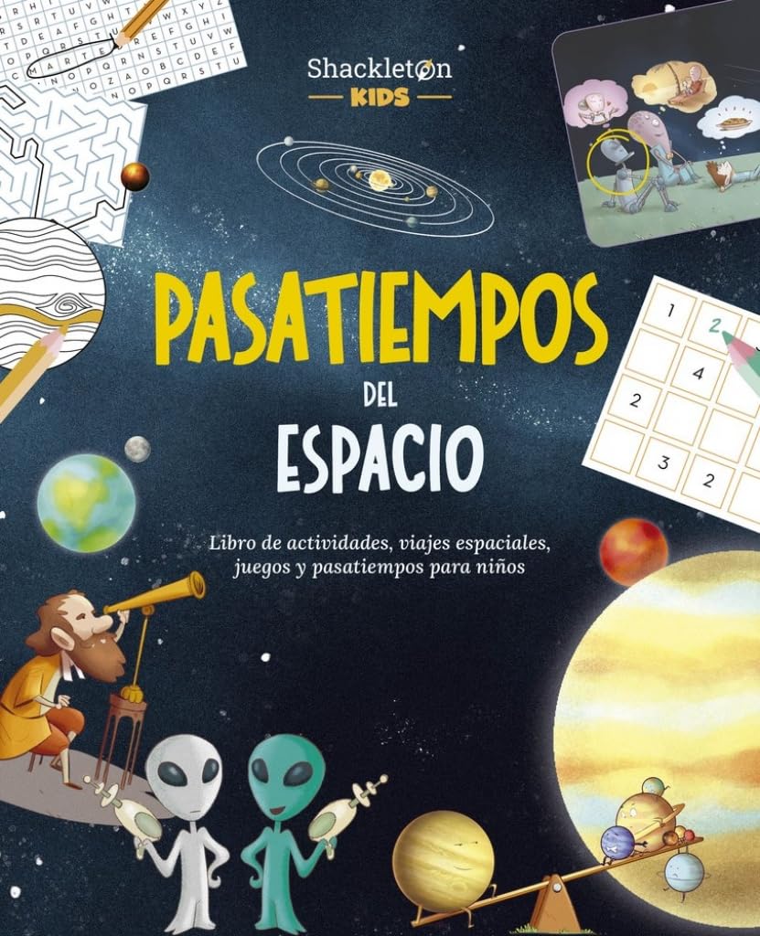 Libro: Pasatiempos del espacio: Libro de actividades, enigmas, juegos y pasatiempos para niños