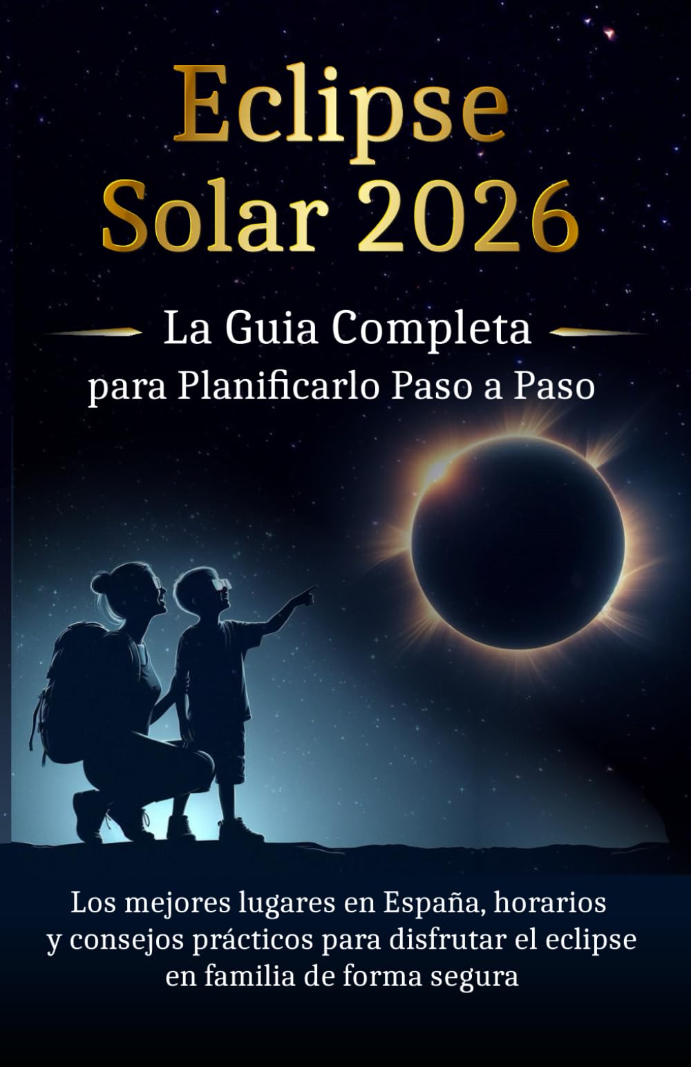 Libro: Eclipse Solar 2026: La guía completa para planificarlo paso a paso: Los mejores lugares en España, horarios y consejos prácticos para disfrutar el eclipse en familia, de forma segura.