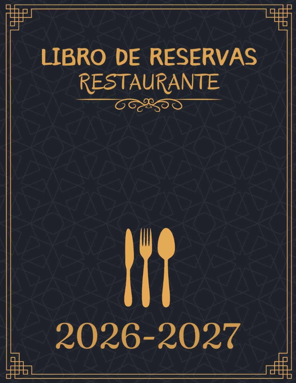 Libro de reservas restaurante 2026-2027: 1 Día por página, 12 Meses de julio a junio (365 días), Planificador diario para hoteles, cafés y hostelería