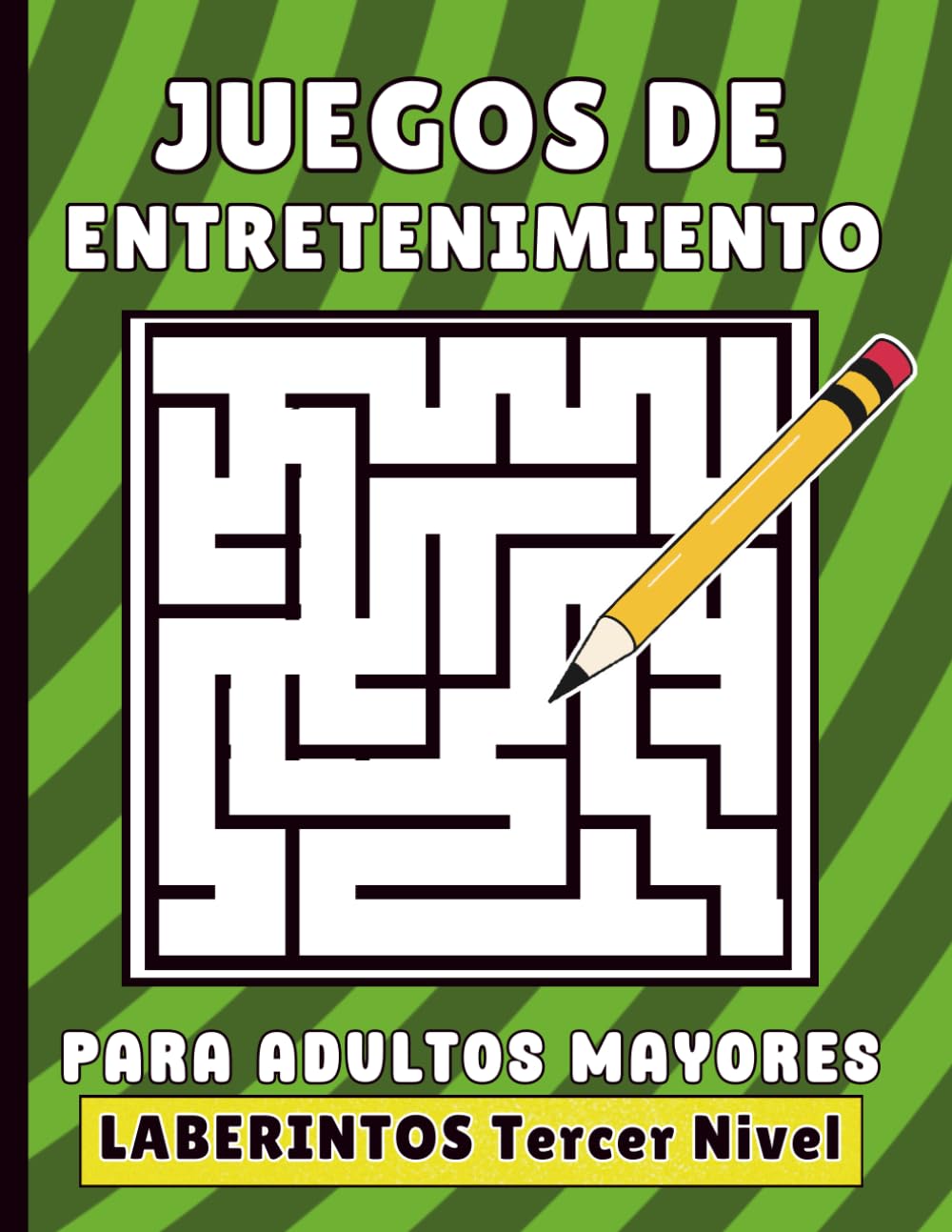 Libro: Juegos de Entretenimiento Para Adultos Mayores Laberintos Tercer Nivel: Pasatiempos Para Abuelo o Abuela - Ejercicios de Memoria Para Ancianos - Tamaño Grande (Spanish Edition)