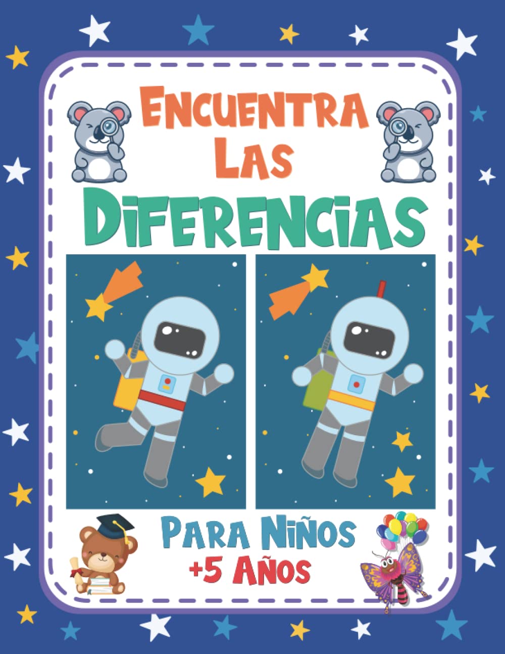 Encuentra las Diferencias para Niños +5Años: Libro De Juegos - Encuentra Las Diferencias - Para Niños De 5 a 8 Años, Niña y Niño - Libro De Actividades Para Niños