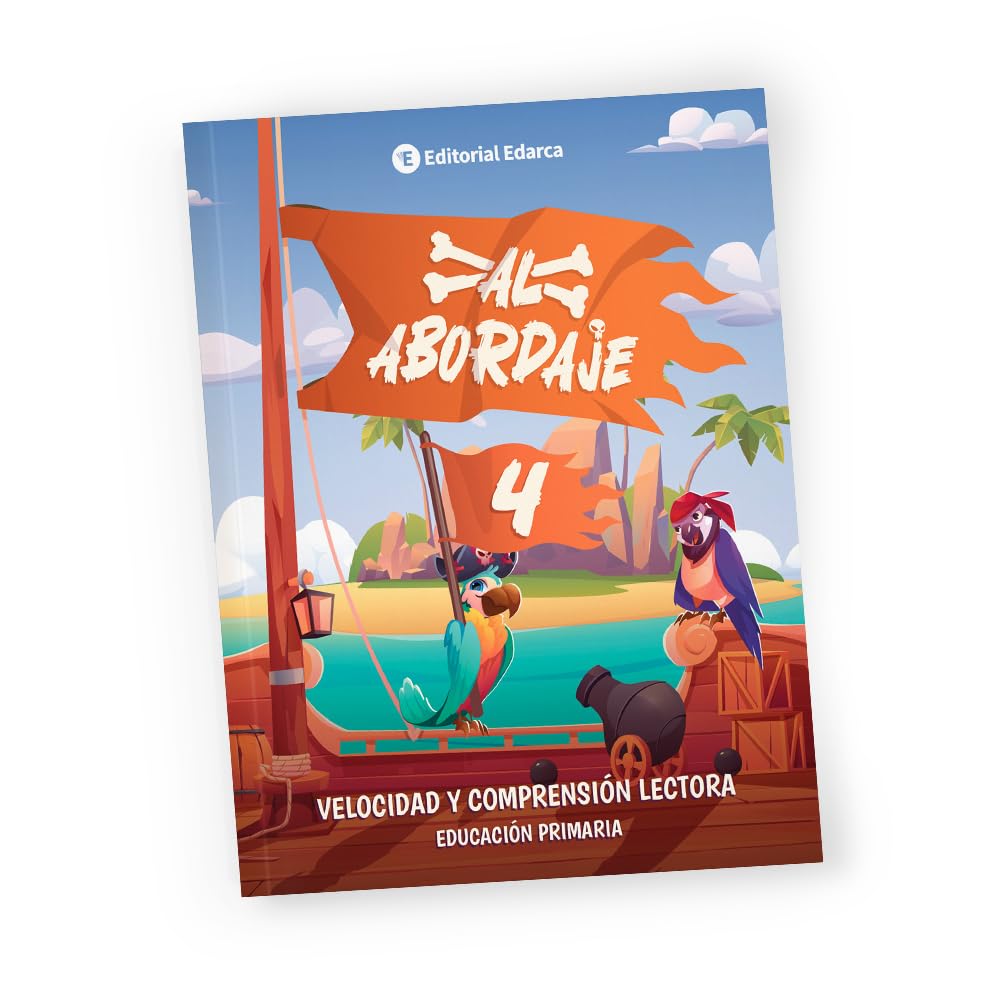 Libro: Al Abordaje 4 | Cuaderno de comprensión y velocidad lectora | Verano 9-10 años | Primaria cuarto curso | Lecturas con ejercicios corregibles | Plan lector estival con solución