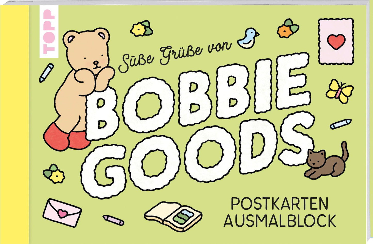 Libro: Bobbie Goods Postkarten Ausmalblock (offizielle deutsche Ausgabe)