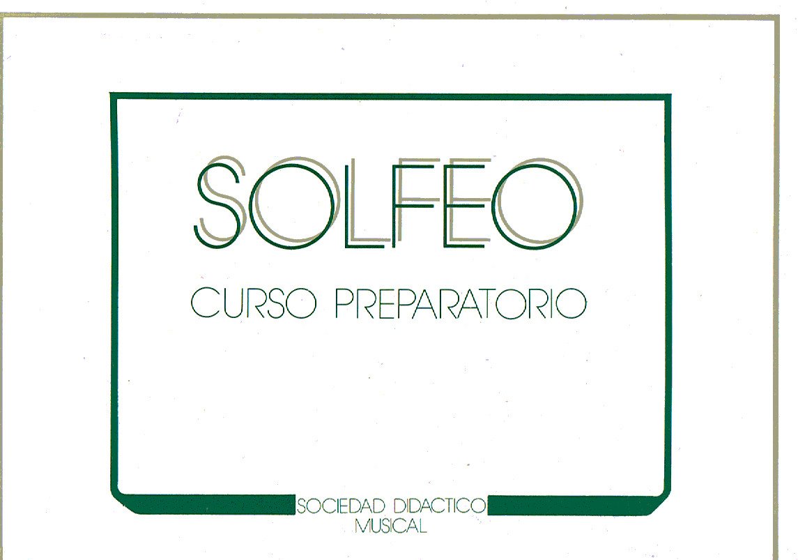 Libro: SDM - Curso de Solfeo Vol. Preparatorio (Apaisado)