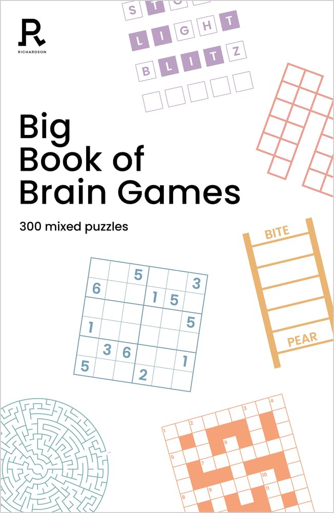 Libro: Big Book of Brain Games: a bumper mixed puzzle book for adults containing 300 puzzles (Richardson Puzzle Books)