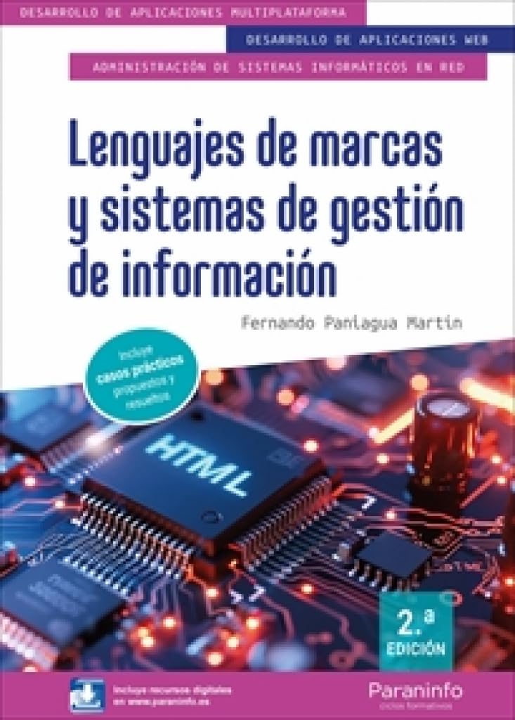 Libro: Lenguajes de marcas y sistemas de gestión de información 2.ª edición 2025 (Informática y Comunicaciones)