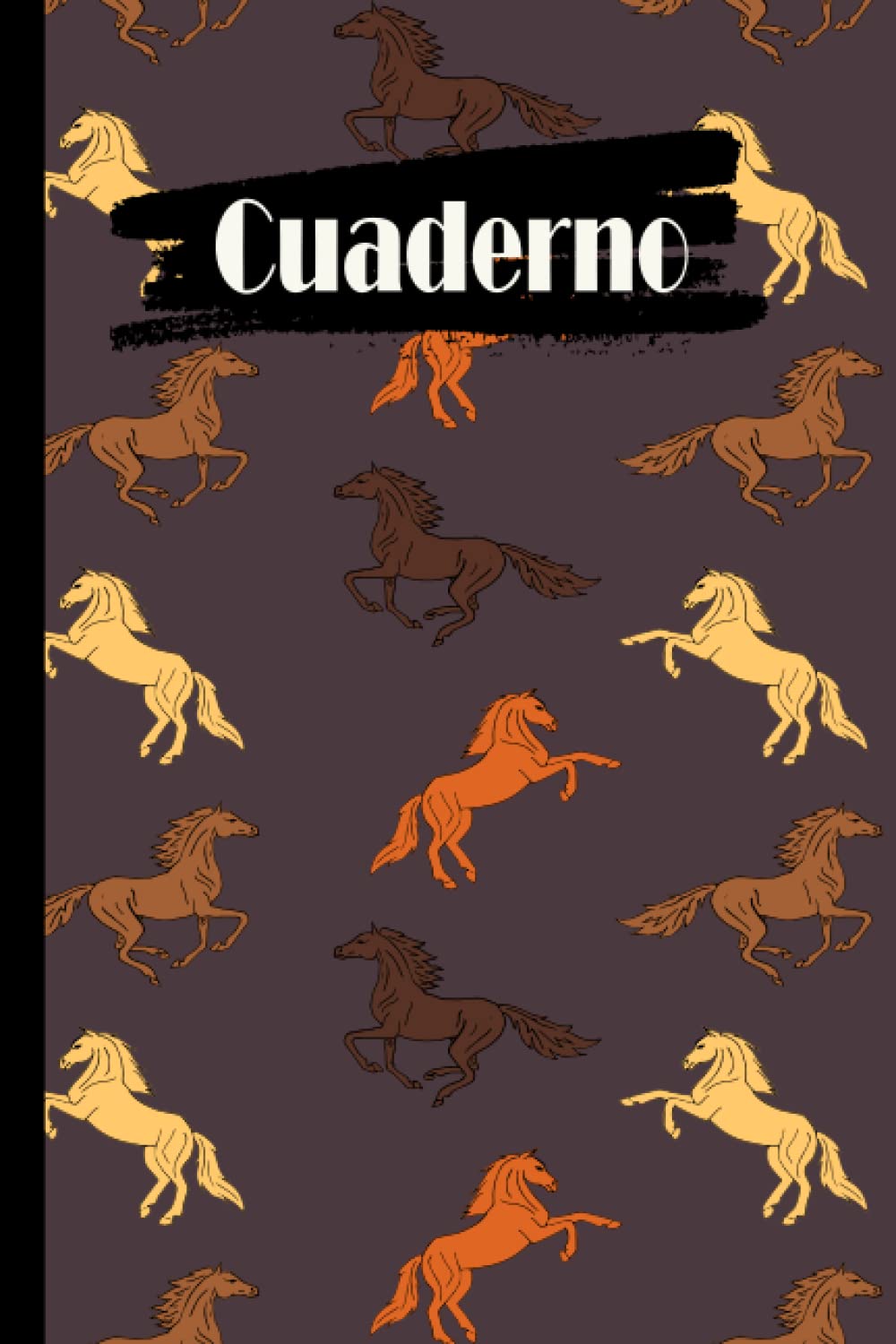 Libro: Cuaderno de caballos: Cuaderno de caballos con rayas anchas, cuaderno de papel rayado para la escuela, estudiantes, regalo para niños, niños, niñas, ... amante de los caballos (Spanish Edition)