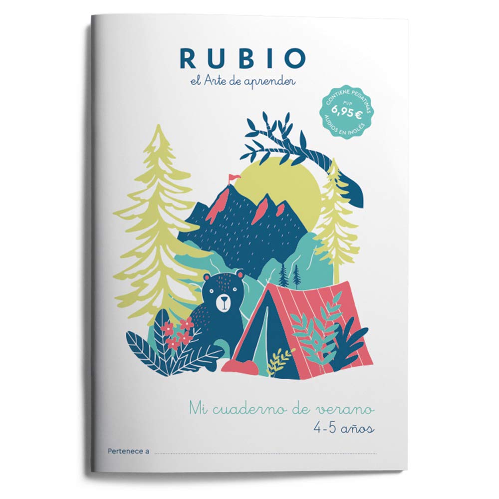 Mi cuaderno de verano RUBIO. 4-5 años | Cuaderno de actividades para vacaciones: 2