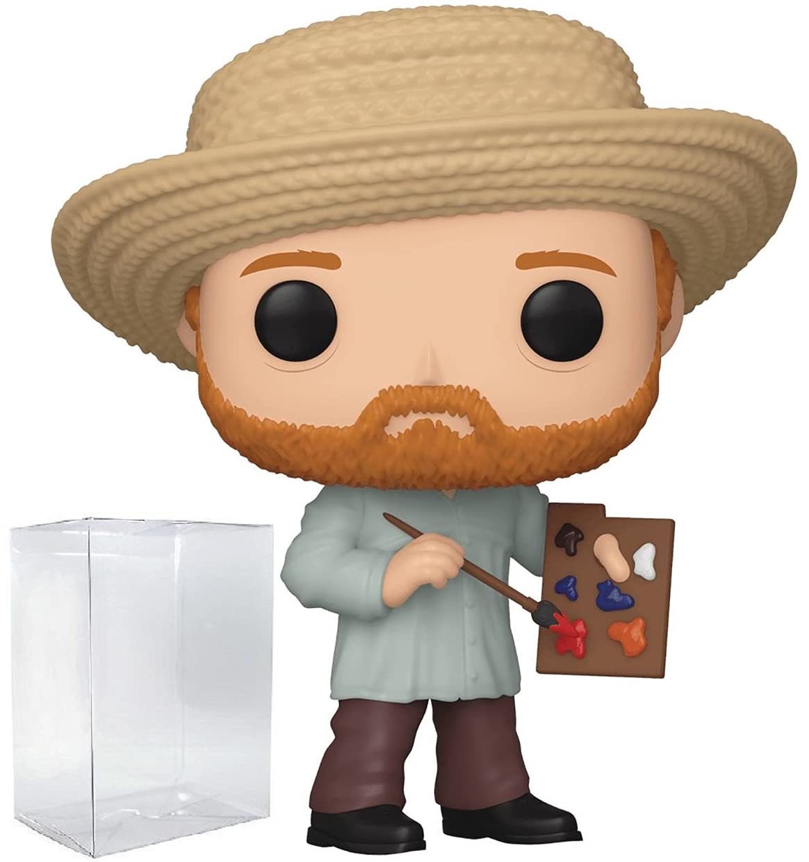 Funko Pop: POP Icons: Artists - Vincent Van Gogh Funko Figura de Vinilo (Bundled with Compatible Box Protector Case), Multicolor, 3.75 Pulgadas