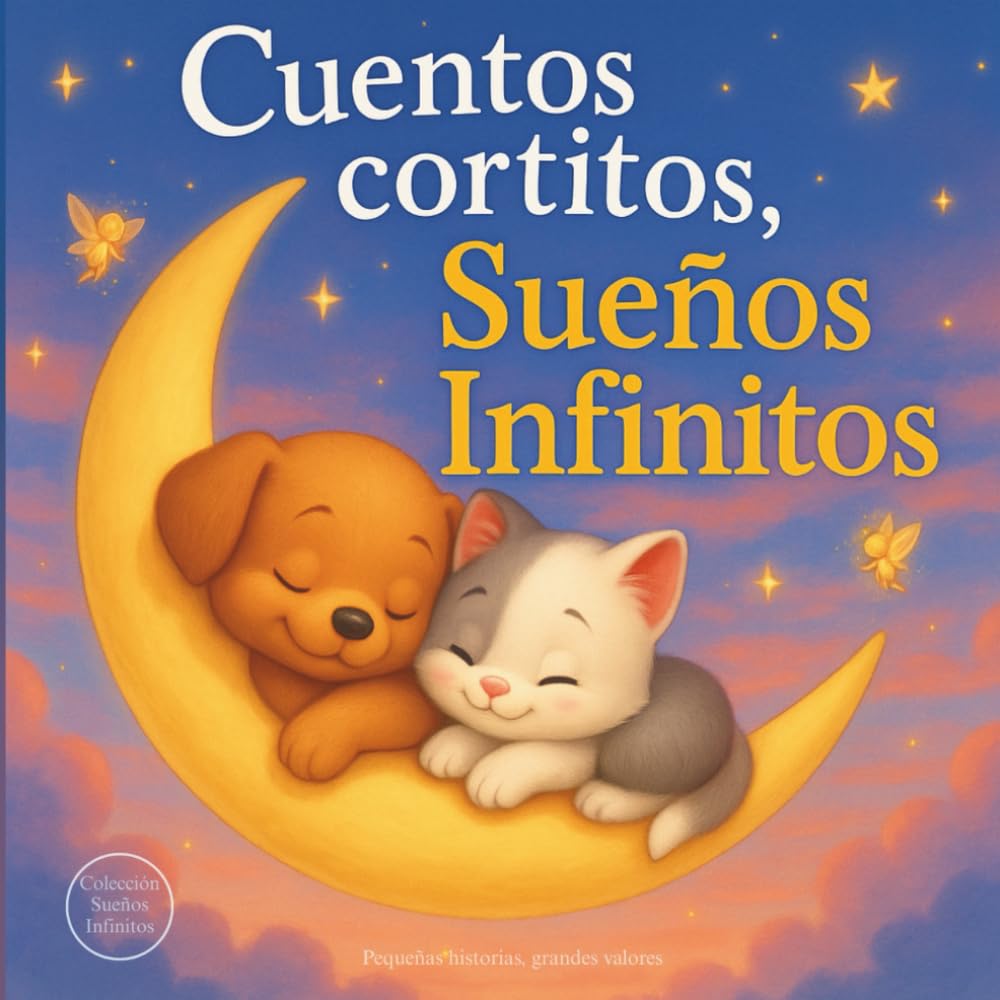 Libro: Cuentos cortitos, Sueños Infinitos: Pequeñas historias, grandes valores: Cuentos infantiles de animales para dormir, gestionar emociones y crecer feliz (2-6 años).