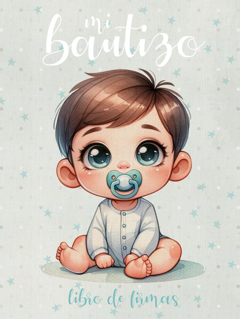 Libro: Mi Bautizo: Libro de Firmas y Dedicatorias para Niños - Álbum para Fotografías, Lista de Regalos, Recuerdos y Pinta tu Huella - Regalo Bautizo Niño