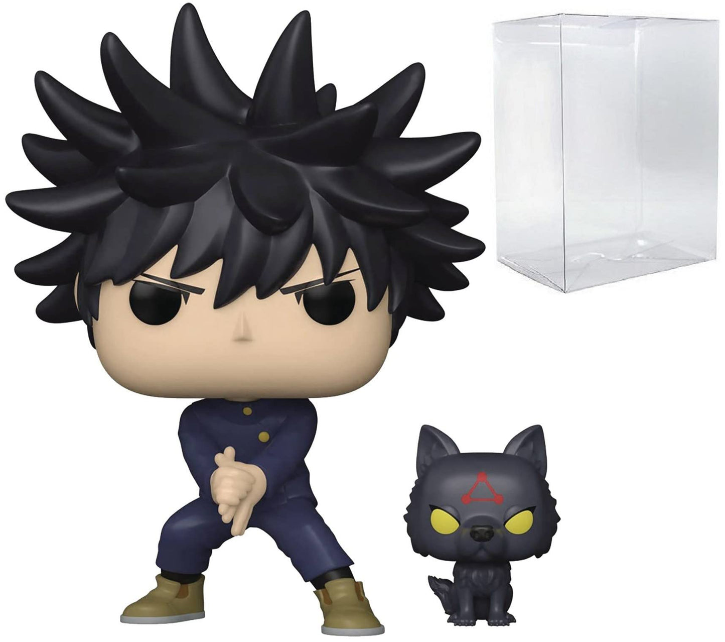 Funko Pop: POP Jujutsu Kaisen - Megumi Fushiguro and Divine Dog Funko Figura de Vinilo (Bundled with Compatible Box Protector Case), Multicolor, 3.75 Pulgadas