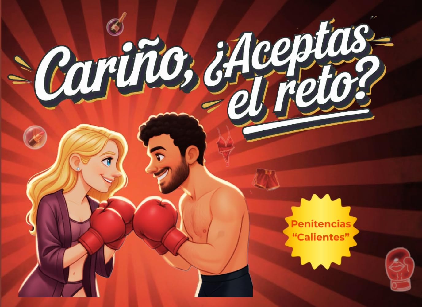 Libro: Cariño, ¿aceptas el reto?: 50 Retos para Parejas con Penitencias Picantes para Reír, Conectar y Reavivar la Pasión