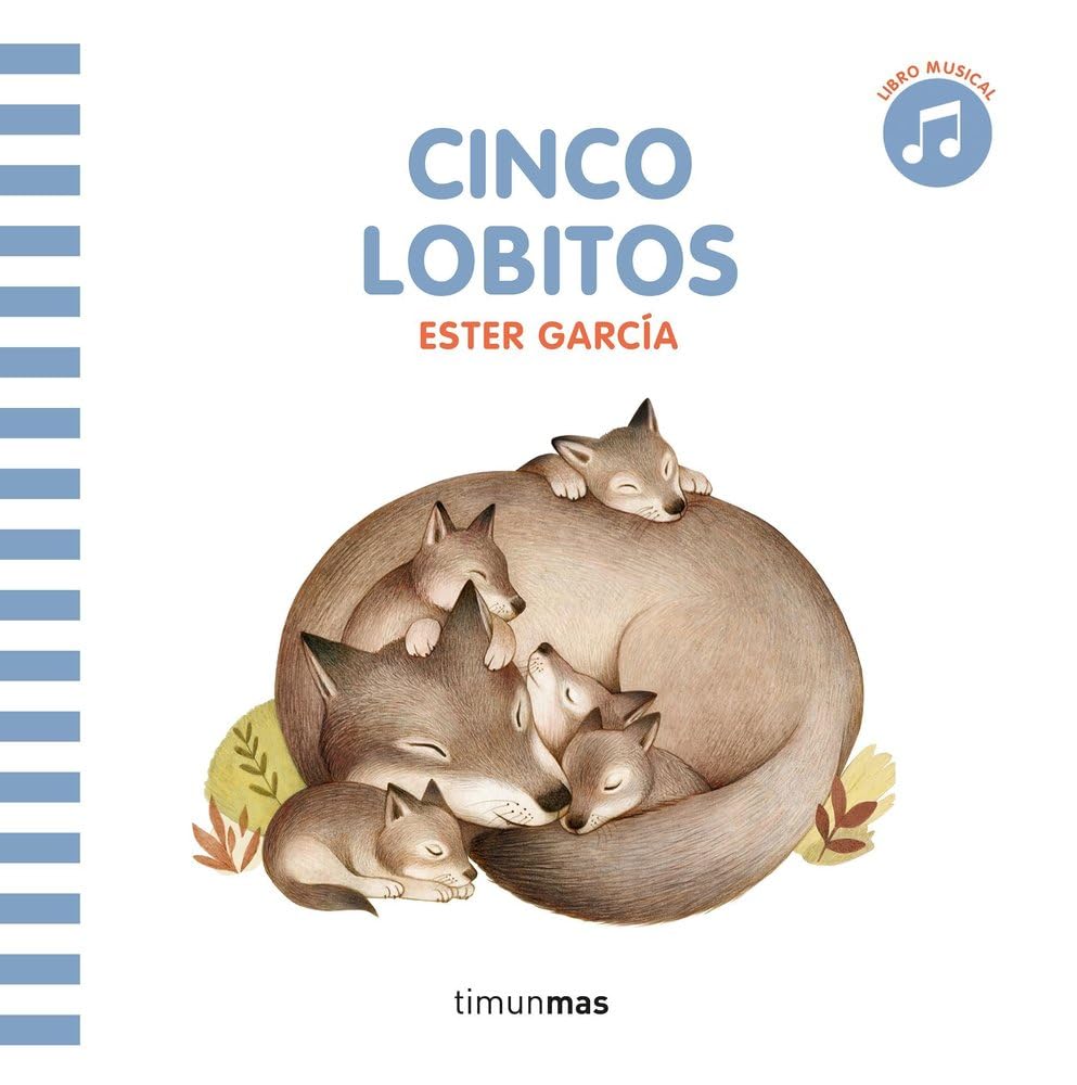 Libro: Cinco lobitos. Libro con sonido