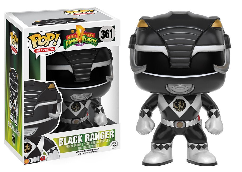 Funko POP TV: Power Rangers - Black Ranger Figura de Acción