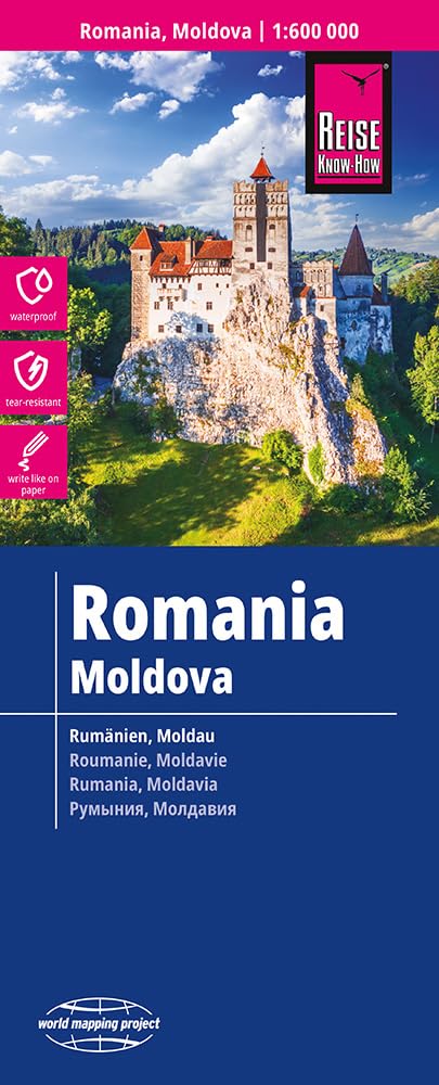 Libro: Romania, Moldova (1:600.000): 1:600,000 scale