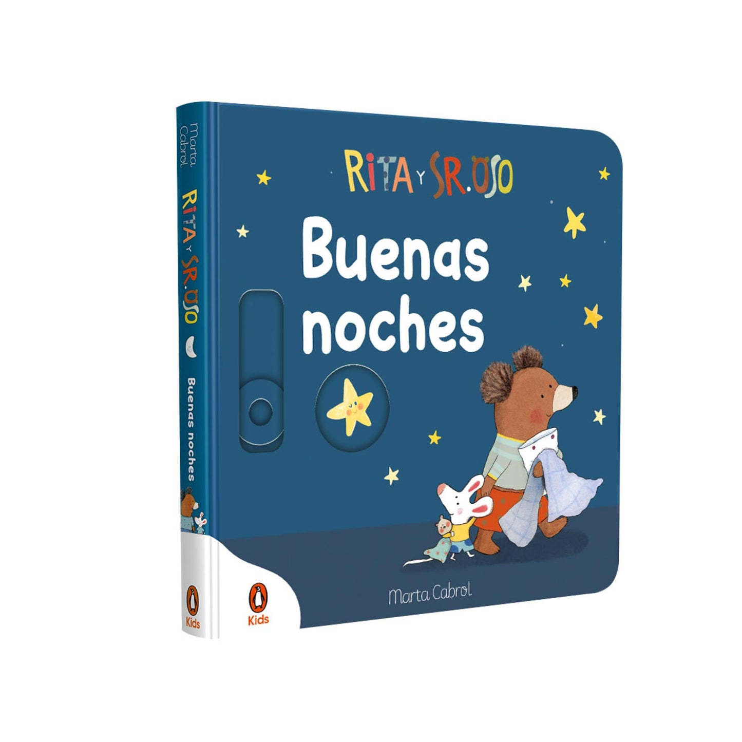 Rita y Sr. Oso - ¡Buenas noches! (Pequeñas manitas): Libro con mecanismos para deslizar, girar y soñar (Libros de cartón con solapas)