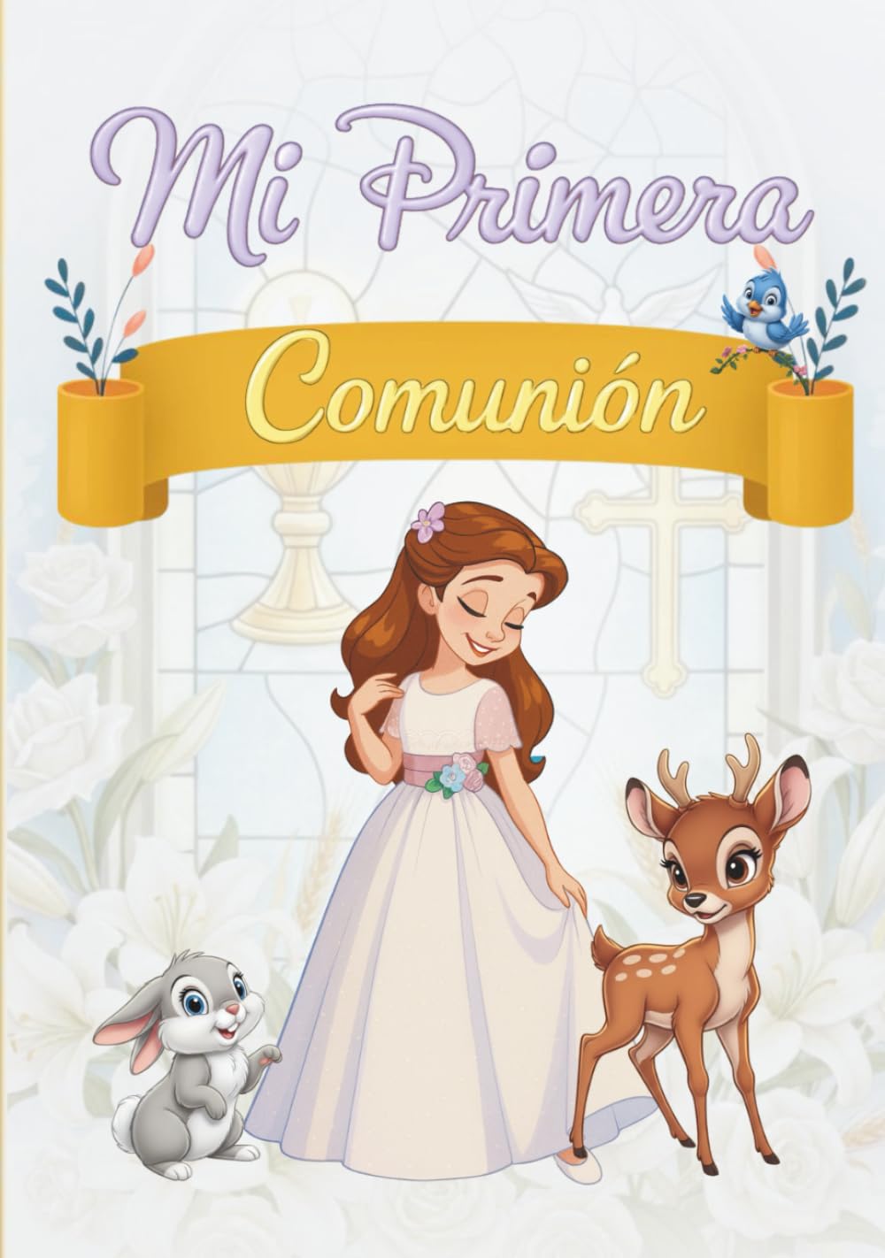 Libro de firmas de Comunión para niña: Recuerdos de Mi Primera Comunión