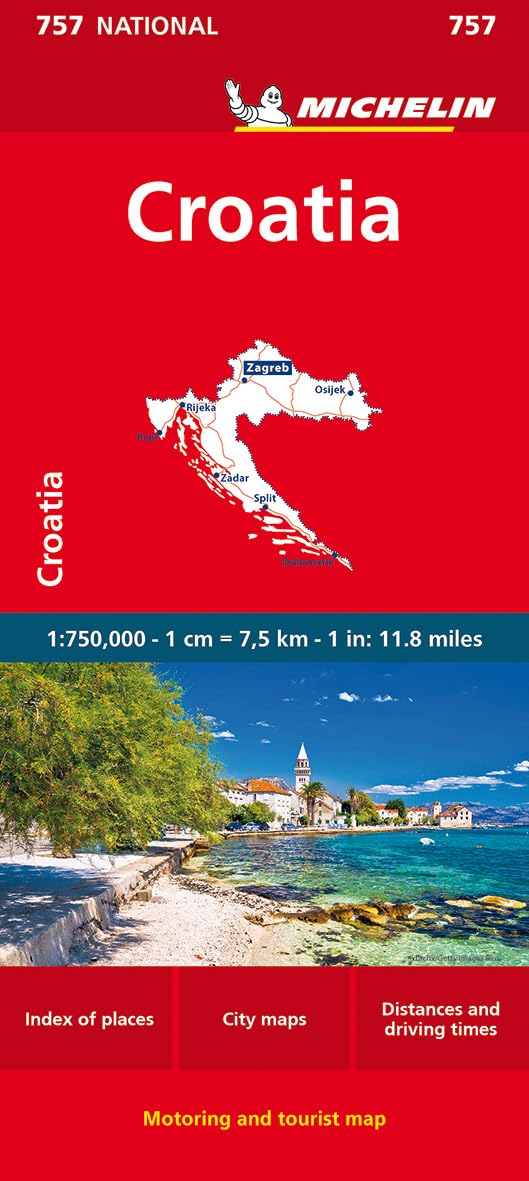 Libro: Mapa National Croatia (11757): 757