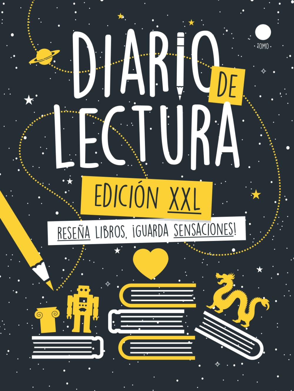 Libro: Diario de Lectura XXL - Ficción: Reseña libros. Guarda sensaciones. (Spanish Edition)