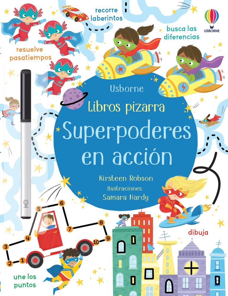 Libro: superpoderes en acción (Libros pizarra con actividades)
