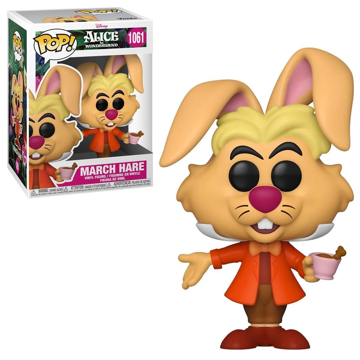 Funko POP Collectible Figura POP Disney: Alice in Wonderland 70th - March Hare Multicolor, 3.75 Pulgadas,55737