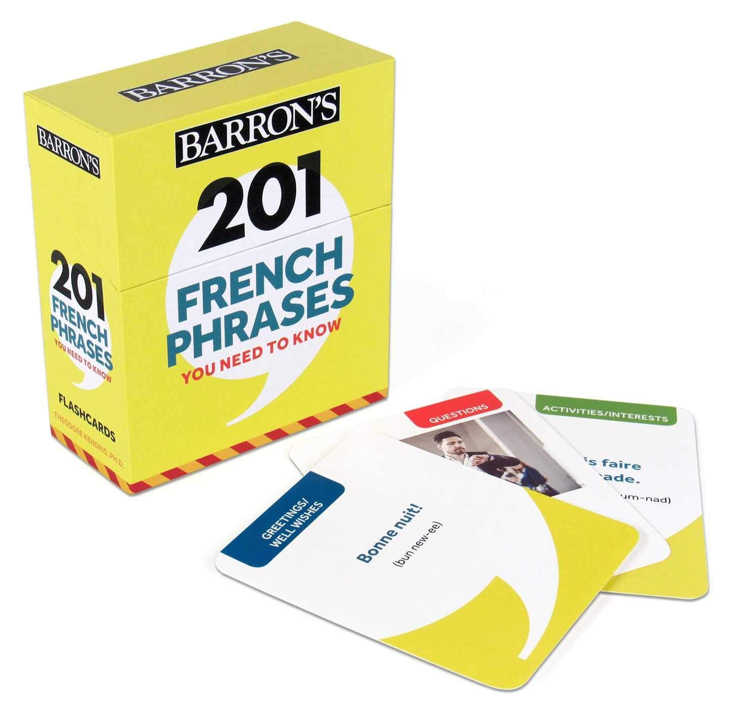 Libro: 201 French Phrases You Need to Know Flashcards (Barron's Foreign Language Guides) (French Edition)