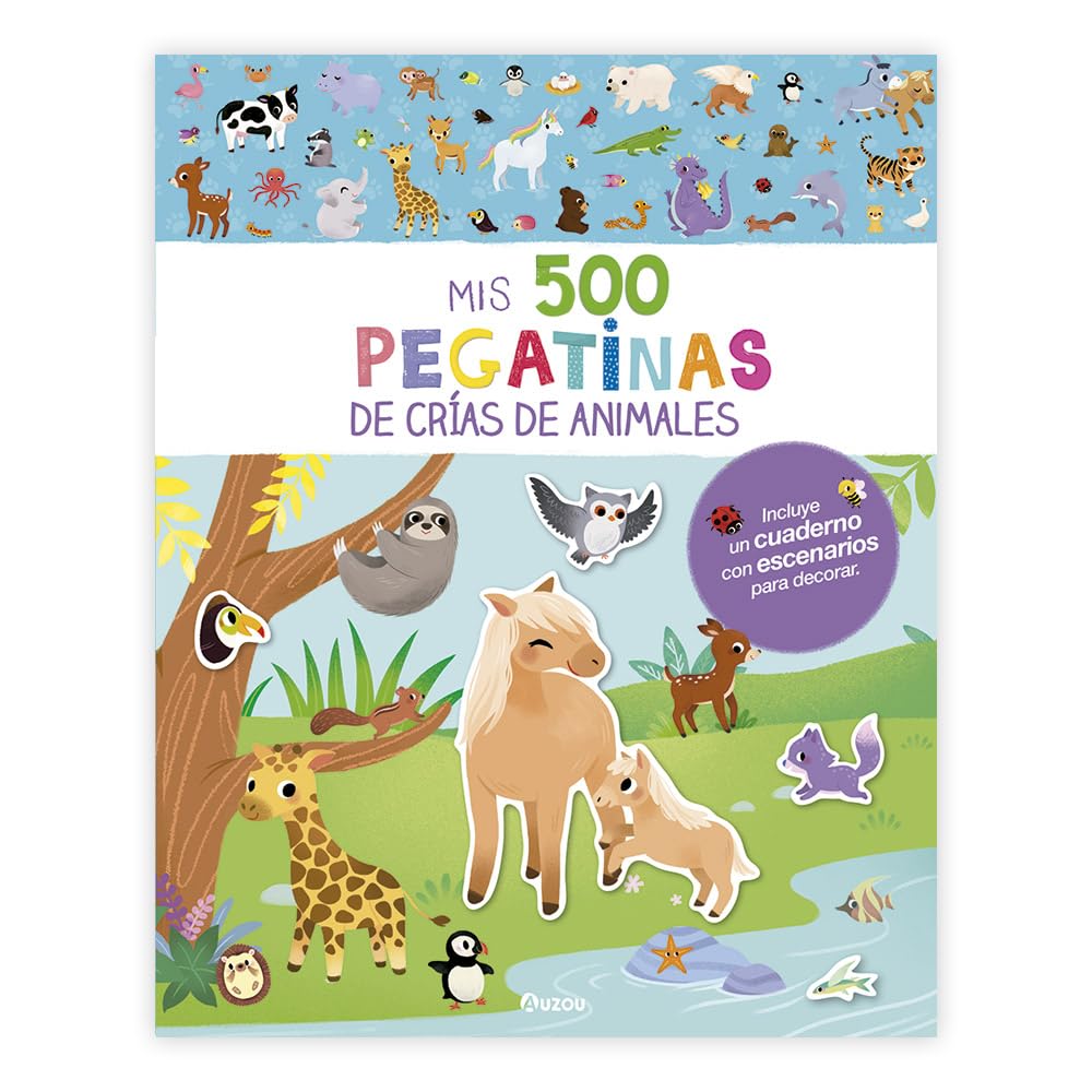 Mis 500 pegatinas de crías de animales