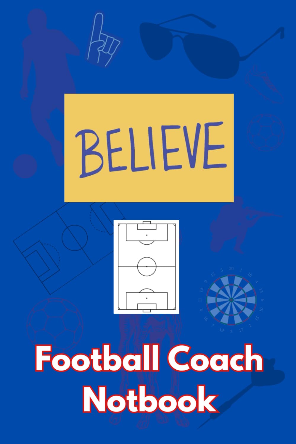 Libro: Football Coach Notebook: Ted Lasso inspired 120 page notebook journal session match day planner with pitch layout pages