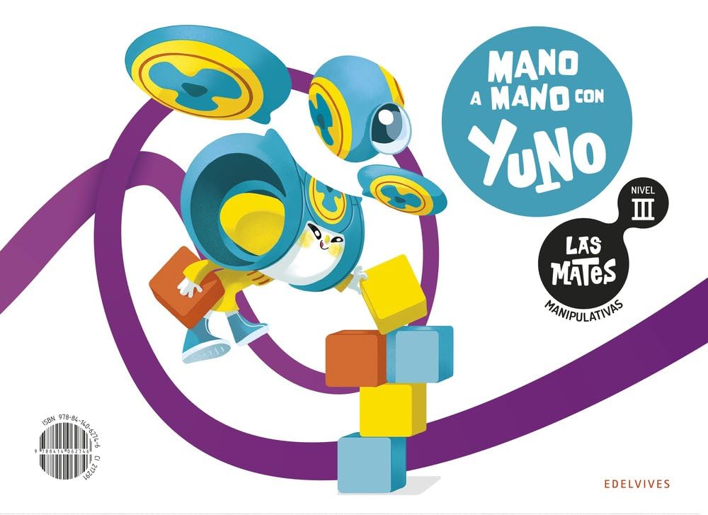 Libro: Las Mates manipulativas - Nivel III: Mano a mano con Yuno (INFANTIL)