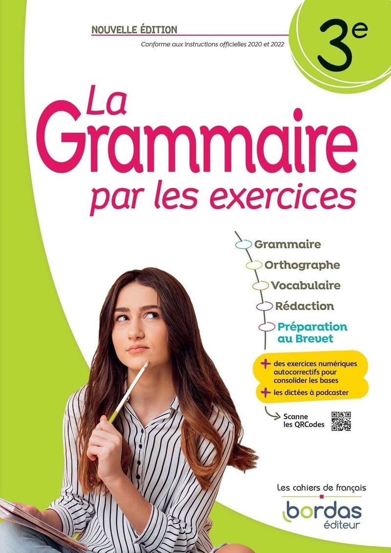 Libro: La Grammaire par les exercices - 3e - 2023 - Cahier - élève