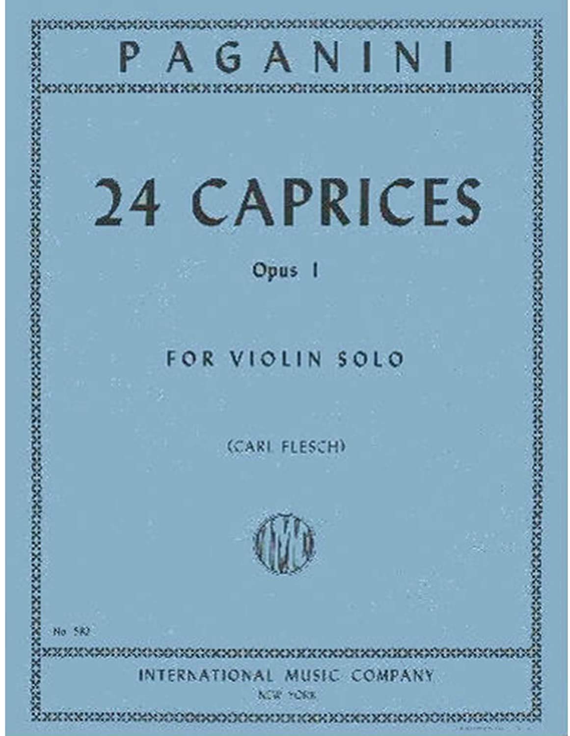Libro: PAGANINI - Caprichos Op.1 (24) para Violin (Flesch)