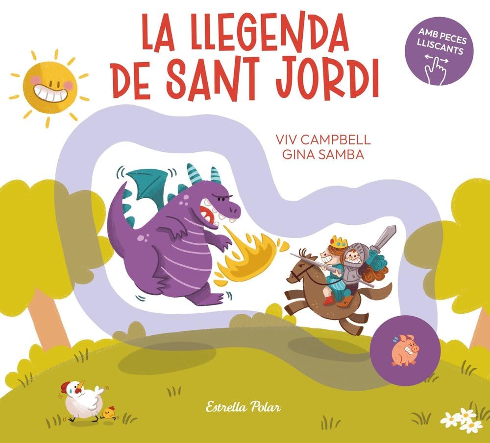 Libro: La llegenda de Sant Jordi amb peces lliscants