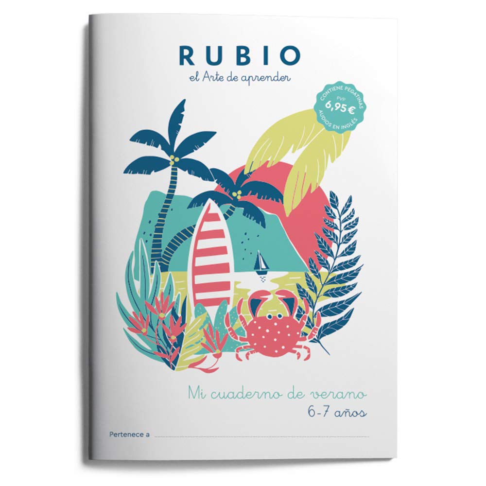Mi Cuaderno de Verano 6-7 años | RUBIO | Cuaderno de actividades para vacaciones: 4 (Mi cuaderno de verano RUBIO)