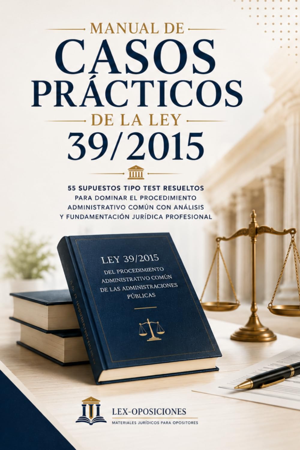 Libro: Manual de Casos Prácticos de la Ley 39/2015: 55 supuestos tipo test resueltos para dominar el procedimiento administrativo común con análisis y fundamentación jurídica profesional