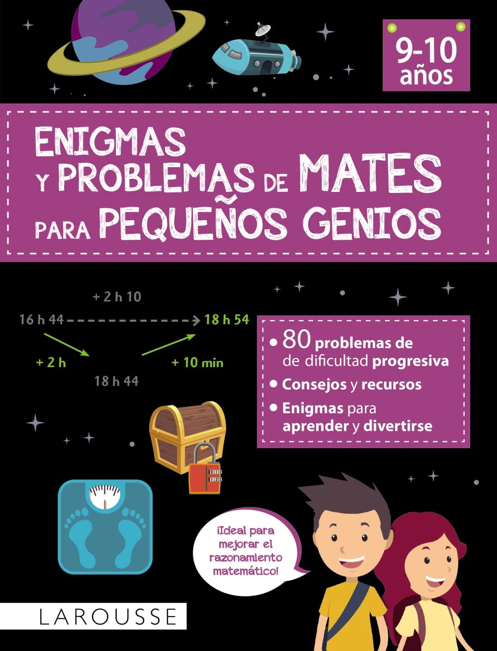 Libro: Enigmas y problemas de mates para pequeños genios (9-10 años) (LAROUSSE - Infantil / Juvenil - Castellano - A partir de 8 años)