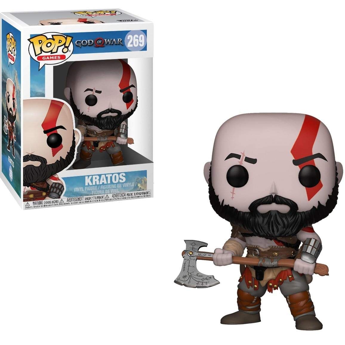 Funko Pop! Videojuegos: God of War - Kratos with Axe Collectible Figura