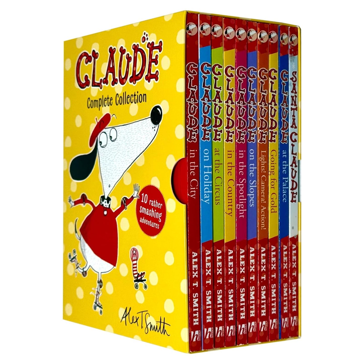 Libro: Claude Complete Collection Rather Smashing Adventures10 Books Box Set by Alex T. Smith (In The City, On Holiday, At The Circus, In The Country, In The Spotlight, On The Slopes & MORE!)