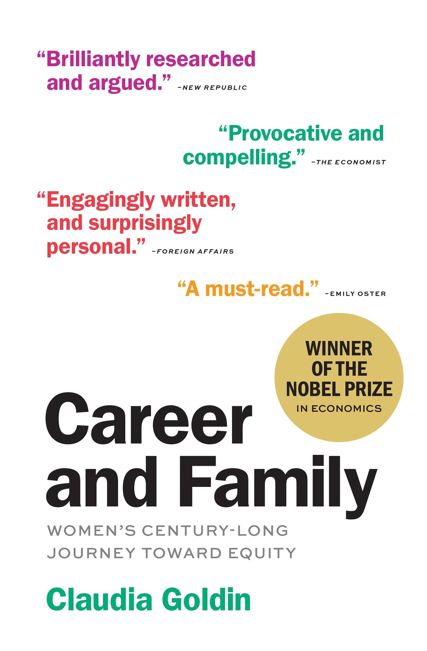 Libro: Career and Family: Women’s Century-Long Journey toward Equity
