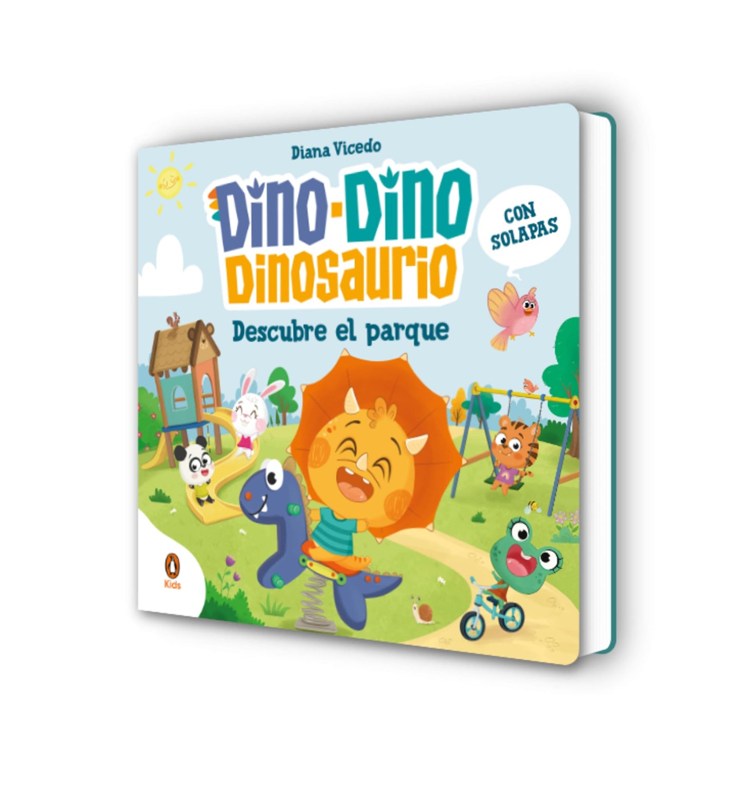 Libro: Dino-Dino descubre el parque (Dino-Dino Dinosaurio): Libro de cartón con solapas para niños y niñas de 0 a 3 años