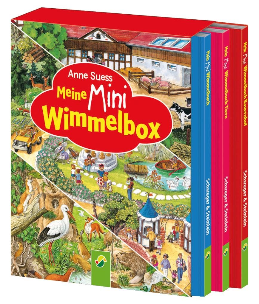 Libro: Meine Mini-Wimmelbox: 3 Bestseller von Anne Suess im zauberhaften Mini-Schuber. Für Kinder ab 3 Jahren