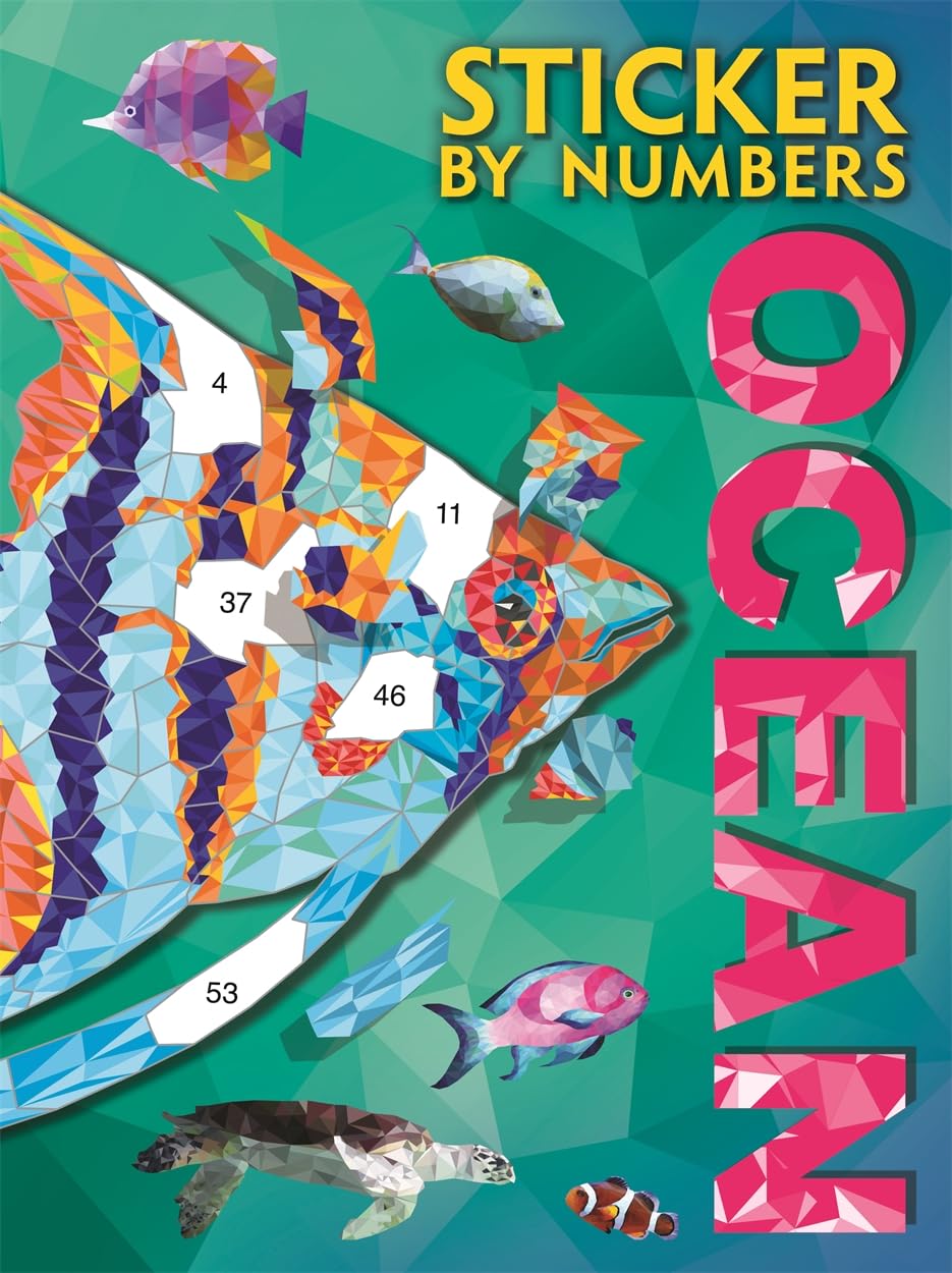 Libro: Sticker By Numbers: Ocean (Activty Book for Adults)