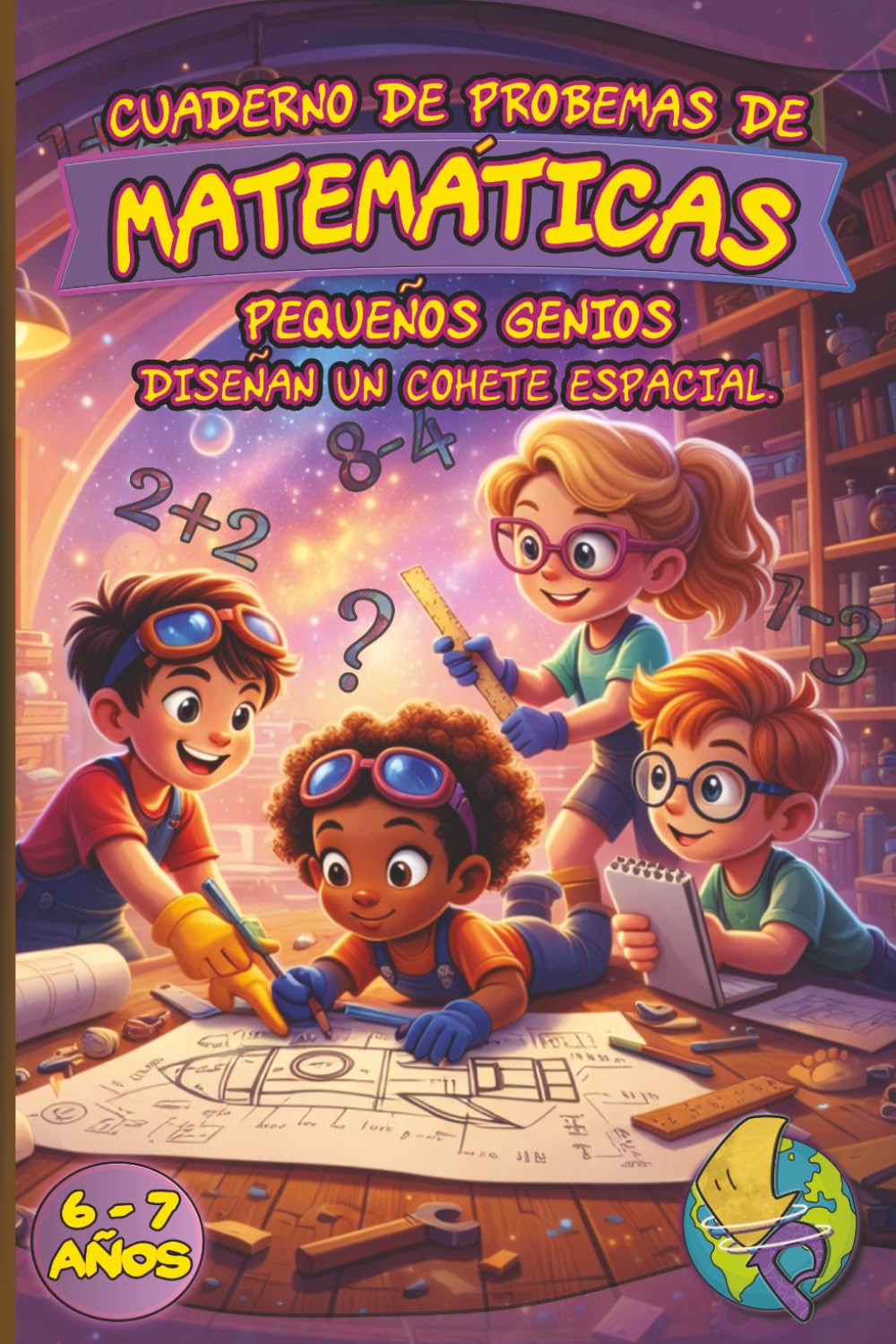 Libro: Cuaderno de problemas de matemáticas para niños de 6 a 7 años: Ejercicios de razonamiento lógico, cálculo y operaciones 1º de Primaria · Iniciación a ... Primaria · Sumas y restas para 6–7 años