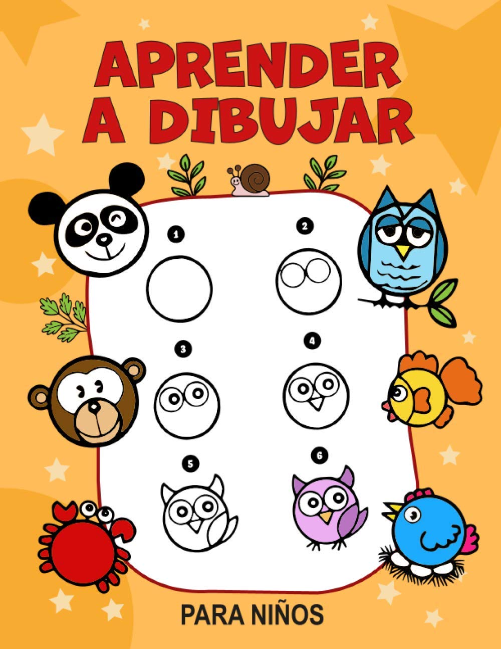 Libro: Aprender a dibujar para niños: Libro de actividades en color para niños. ¡A partir de 4 años! Dibujos de animales muy sencillos para reproducir.